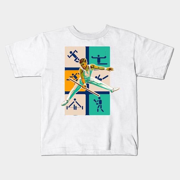 Athletics athlete Kids T-Shirt by Marccelus